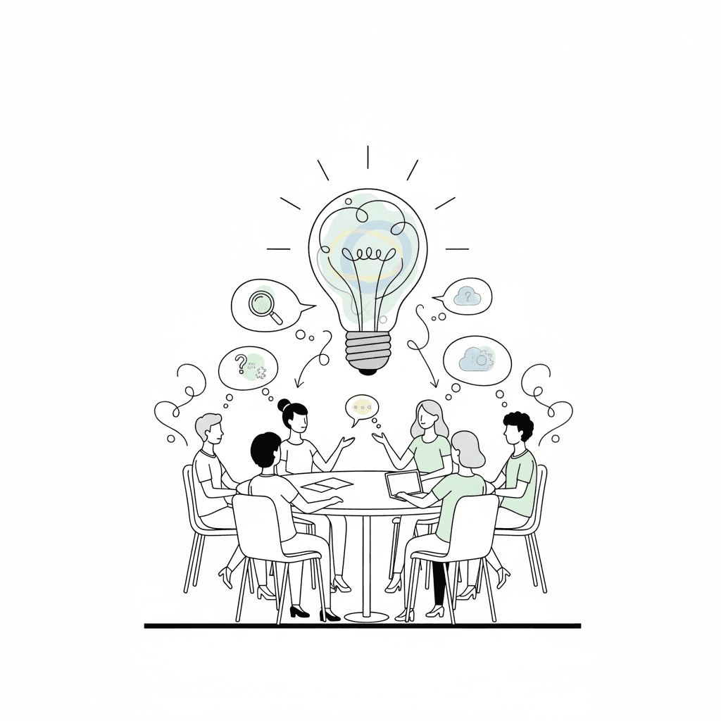 Diagram z oznaczonymi etapami i przypisanymi zadaniami – obrazowanie planowania i porządkowania pracy.