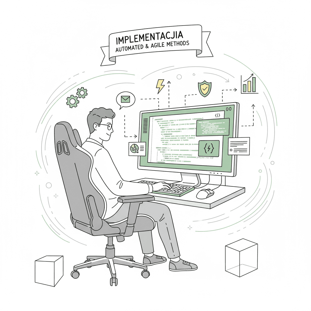 Zespół pracujący wspólnie nad tworzeniem projektu.